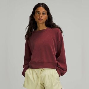 Lululemon Perfectly Oversized Cropped Crew Softstreme